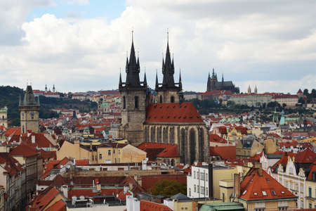 Prague aerial viewの写真素材