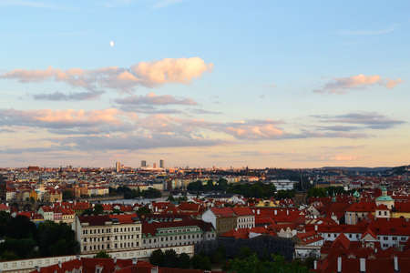 Prague aerial viewの写真素材