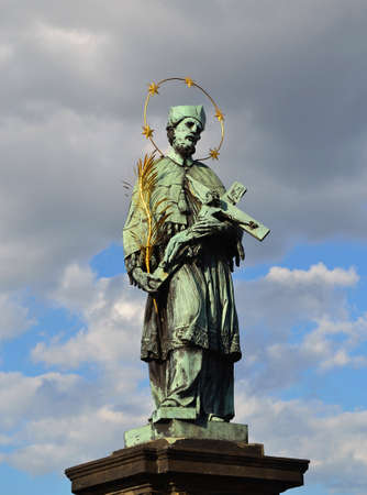 St  John of Nepomuk statue の写真素材