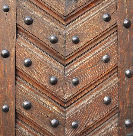 Close up of old wooden doorの写真素材