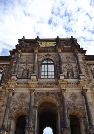 Zwinger Palace detail in Dresdenのeditorial素材