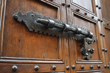 Decorative antique door handleの写真素材