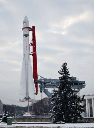 Monument of space rocket Vostok-1のeditorial素材