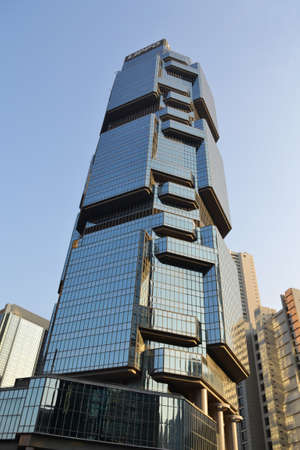 Modern office buildings in central Hong Kongのeditorial素材