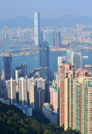 Hong Kong Skyline Birds eye View