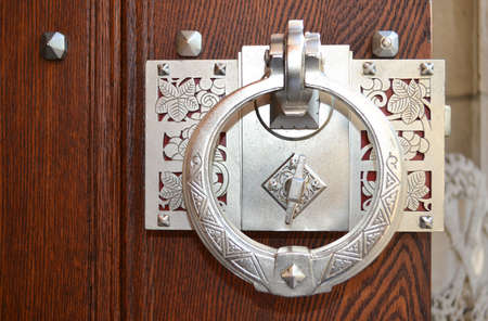 Decorative antique door handleの写真素材