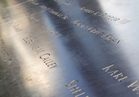 Memorial at Ground Zero in NYCのeditorial素材