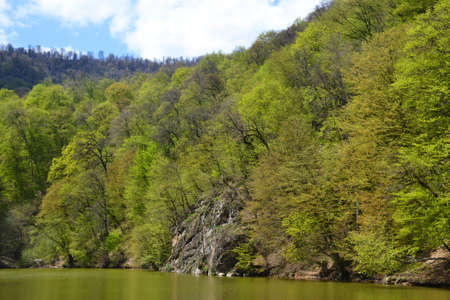 Small lake in Dilijan Armeniaの写真素材