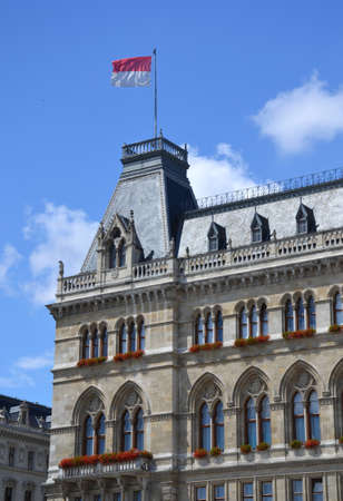 Rathaus - Vienna Town Hall, Austriaのeditorial素材