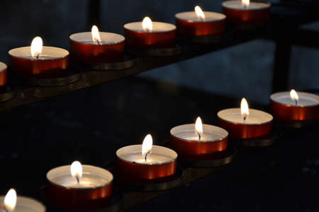 Candles in the Churchの写真素材