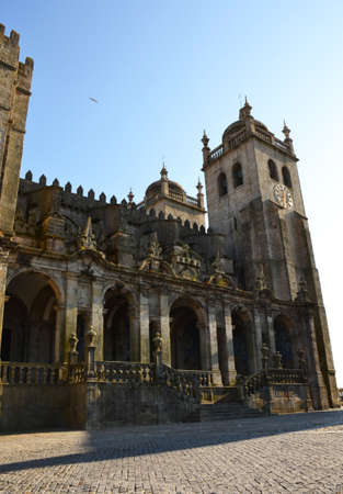 Porto Cathedral in Porto, Portugalの写真素材