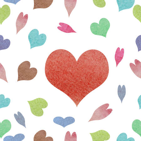 Watercolor seamless patternの写真素材