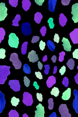 Watercolor Spots Pattern Abstract Backgroundの写真素材