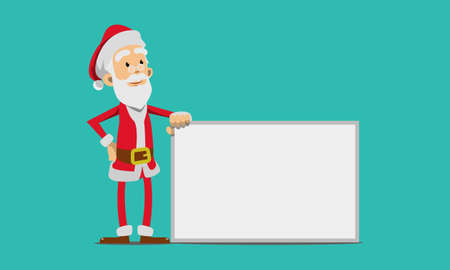 Man Wearing Santa Claus costumeのイラスト素材