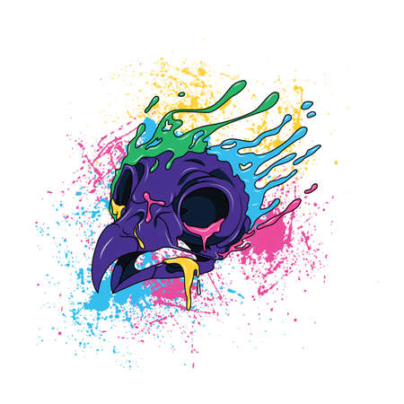 Owl Skullのイラスト素材