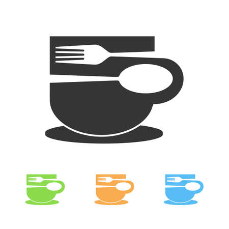 Eat and Drink negative space Templateのイラスト素材