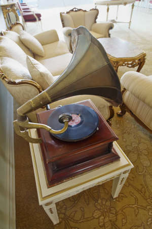 Bosphorus Palace, Istanbul, Turkey - July 1, 2011  Editorial, luxorius room setting and interior design retro styled in 1930sのeditorial素材