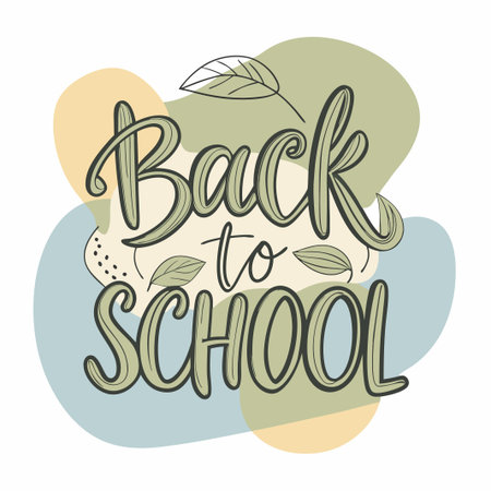 Back to school text vector template. Welcome back to school greeting text with unique typographyのイラスト素材