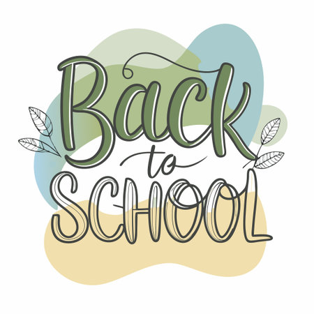 Back to school text vector template. Welcome back to school greeting text with unique typographyのイラスト素材