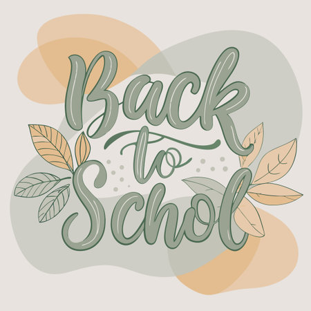 Back to school text vector template. Welcome back to school greeting text with unique typographyのイラスト素材