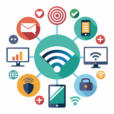 Connected devices, smart home, digital world, network, internet, connection, technology, ,...