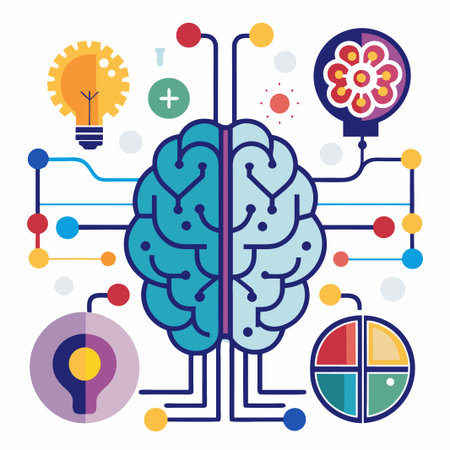 Artificial ai brain icon. Ai machine digital robot hand drawn doodle line icon