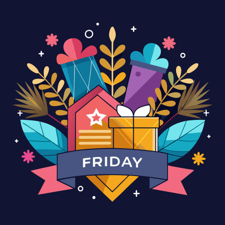 Black Friday Sale Event Templateのイラスト素材