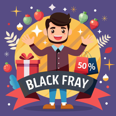 Black Friday Sale Event Templateのイラスト素材