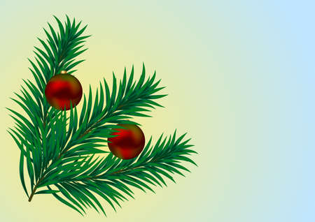 Christmas Branchのイラスト素材