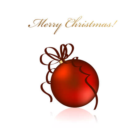 Red Christmas ballのイラスト素材