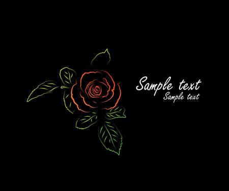 Vector. Rose backgroundのイラスト素材