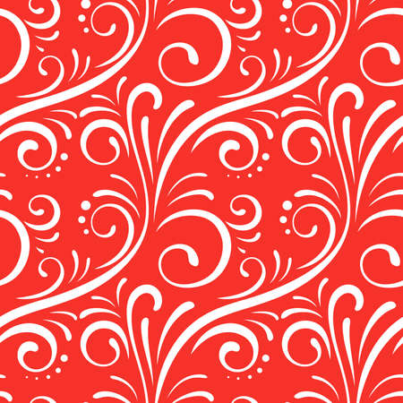 Vector. Red seamless patternのイラスト素材