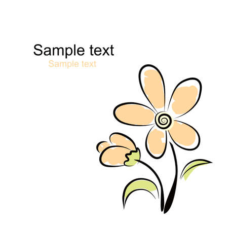 Vector. Flower backgroundのイラスト素材