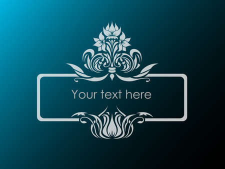 Floral frameのイラスト素材