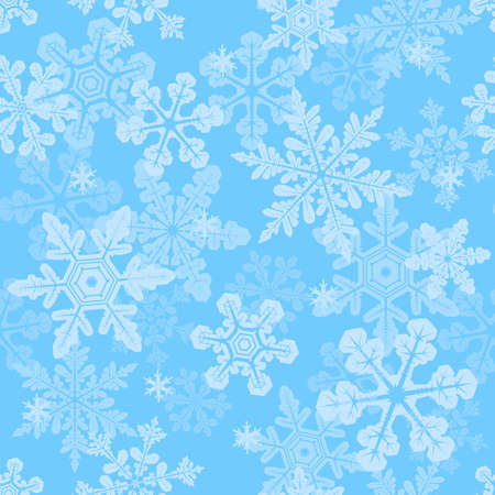 Seamless snowflakes textureのイラスト素材
