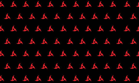 Abstract seamless red swirl pattern on black background. Great for print, fashion, clothing, fabric, pillow, bed sheet design and more.のイラスト素材