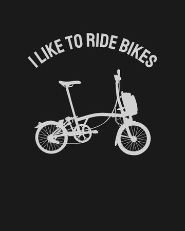 bicycle icon on black backgroundのイラスト素材