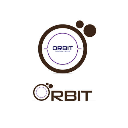 orbit creative company logo vector design templateのイラスト素材