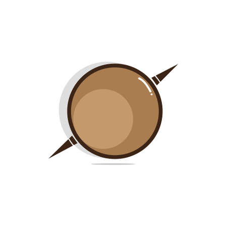 telescope lens icon logo vector design templateのイラスト素材