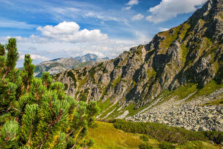 Hiking in the Polish High Tatras .の写真素材