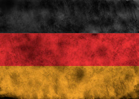 lllustration - flag of Germany on vintage texture.の写真素材