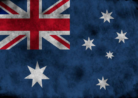 lllustration - flag of  Australia on vintage texture.の写真素材