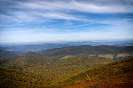 Bieszczady National Park. Autumn landscape.
