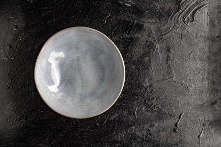 Bowl on a black background.の写真素材