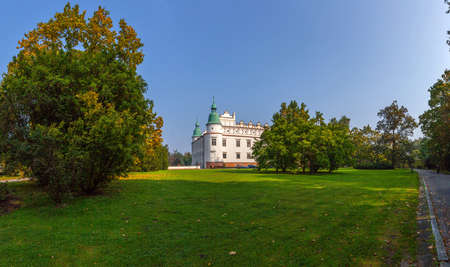 BARANOW SANDOMIERSKI, POLAND - OCTOBER 06,, 2015: Renaissance castle, palace in Baranow Sandomierski in Poland.のeditorial素材