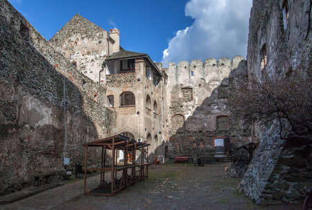 BOLKOW, POLAND - FEBRUARY 26, 2012: Medieval castle in Bolkow. Lower Silesia.のeditorial素材