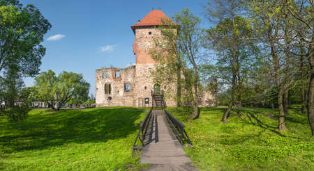 CHUDOW, POLAND - MAY 02, 2019: Ruins of the Renaissance castle in Chudow.のeditorial素材