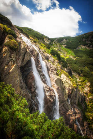 Mountain landscape, Tatra National park, Poland. Filtered style.の写真素材
