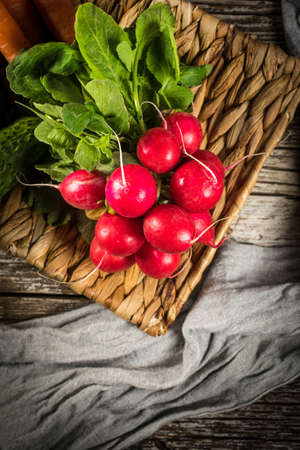 Fresh vegetables from the home garden. Selective focus.