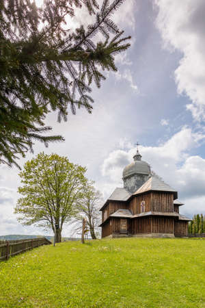 HOSZOWCZYK, POLAND - MAY 27,2020: Greek Catholic church of the Nativity of the Mother of God - currently the Roman Catholic church of the Nativity of the Mother of God..のeditorial素材